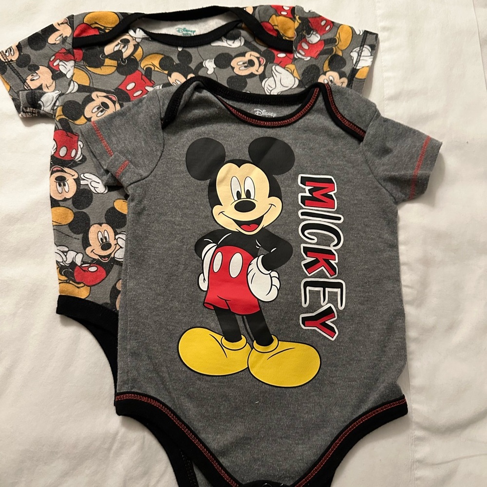 Boys 6-9 months Mickey Mouse onsie